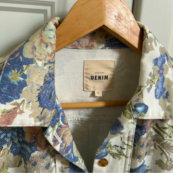 🇫🇷 Rare Sézane Will Jacket Floral - Picture 6 of 9